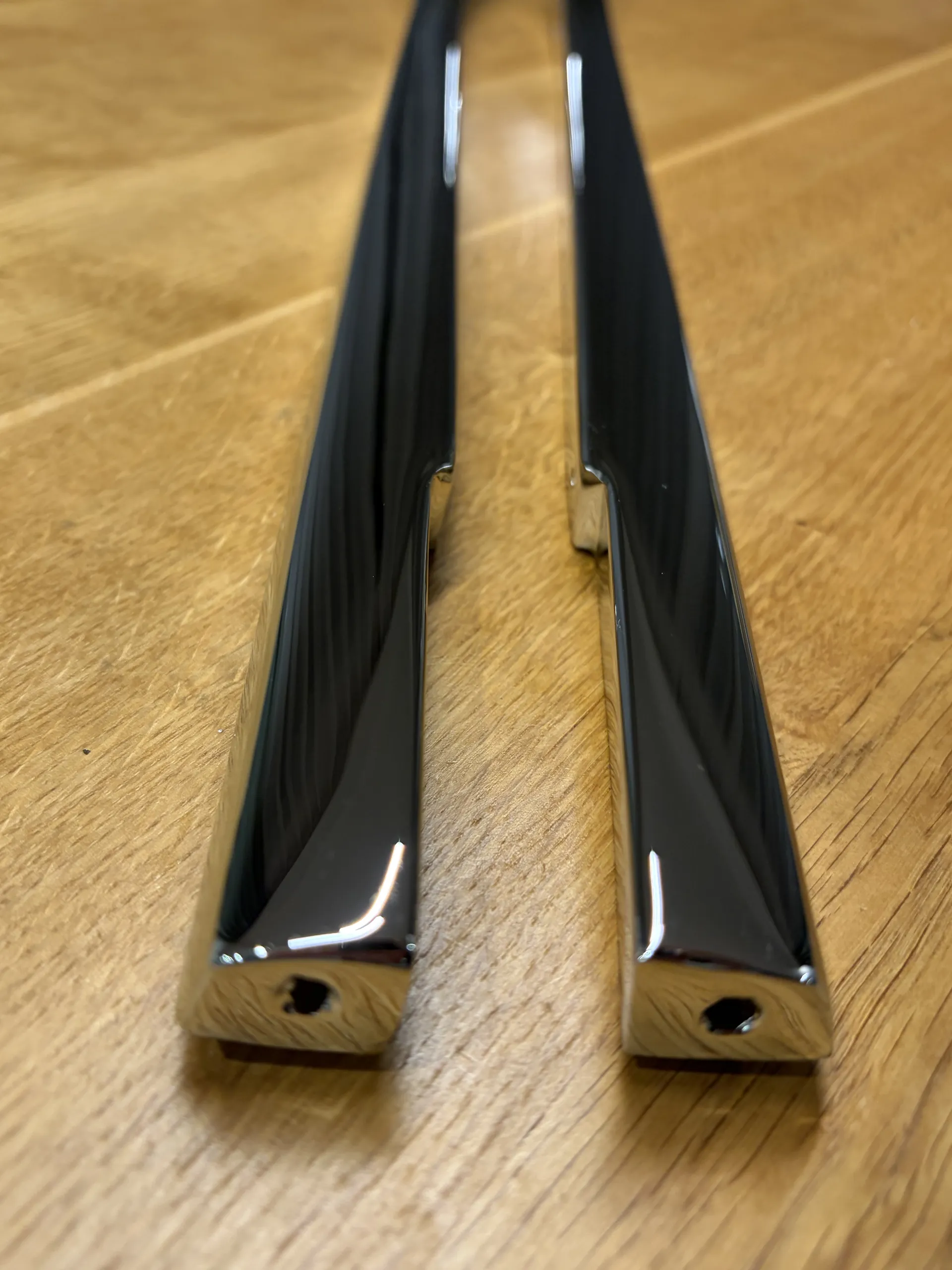 Restored BMW lower rear side-window trim — view 1