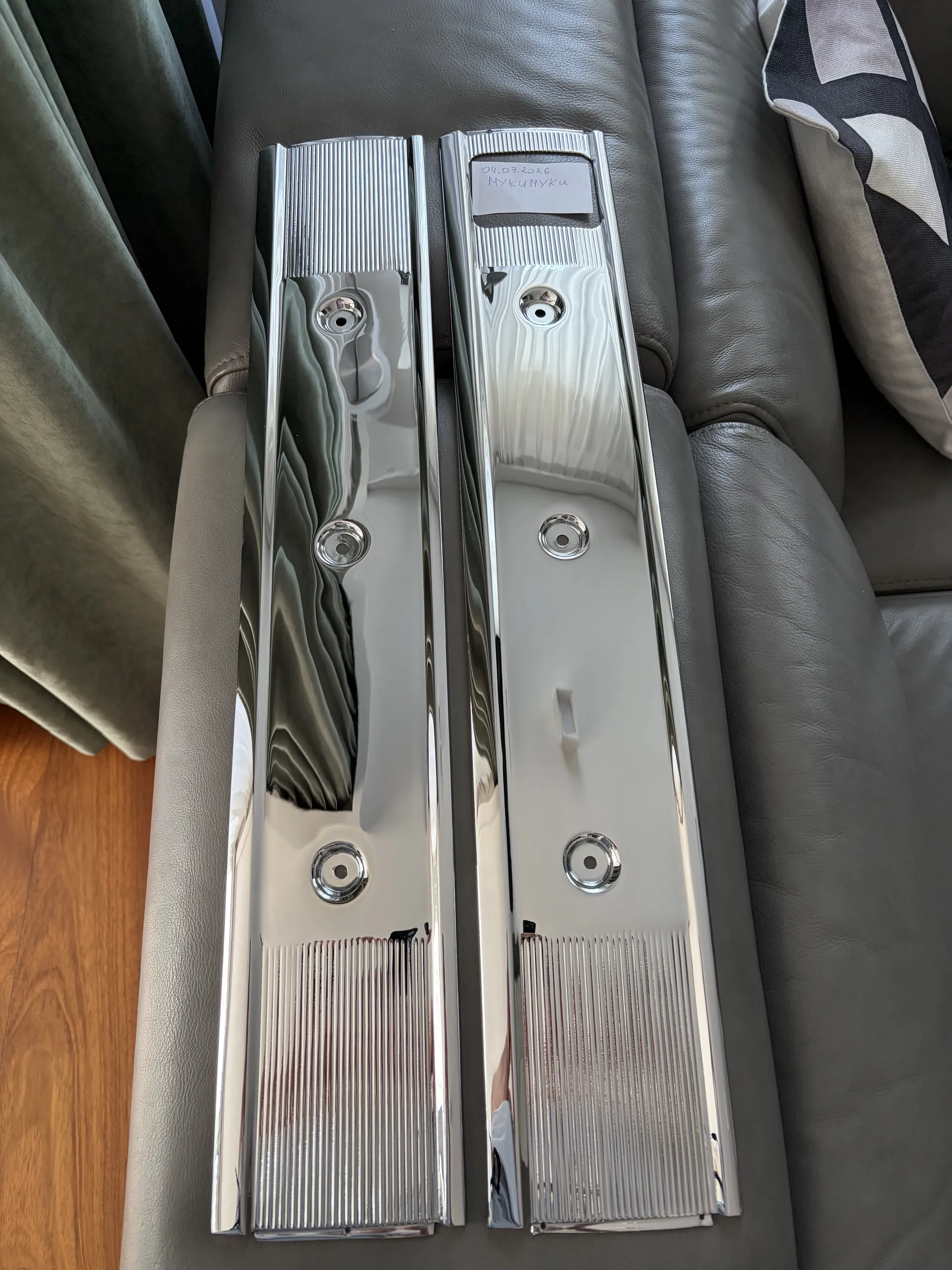 Restored BMW rear panel component — view 1