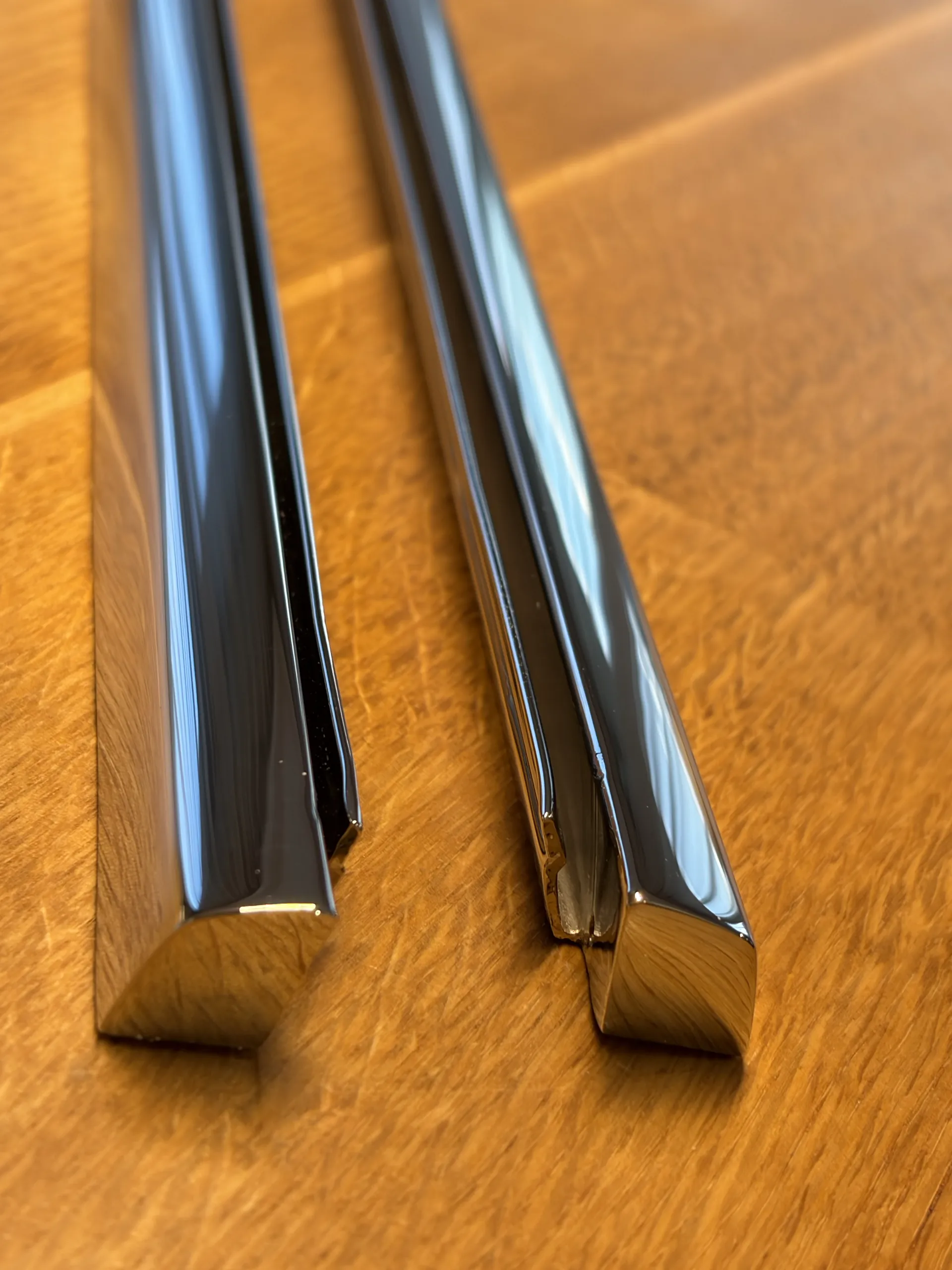 Restored BMW upper door trim — view 2