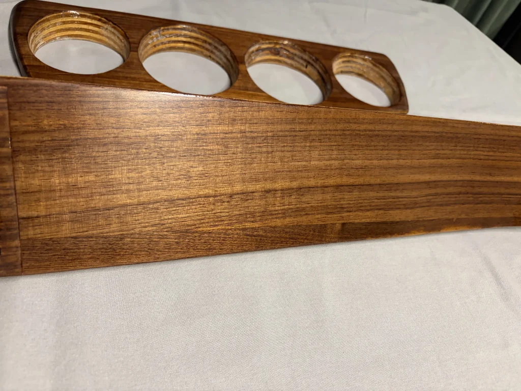 Restored BMW dashboard wood trim
