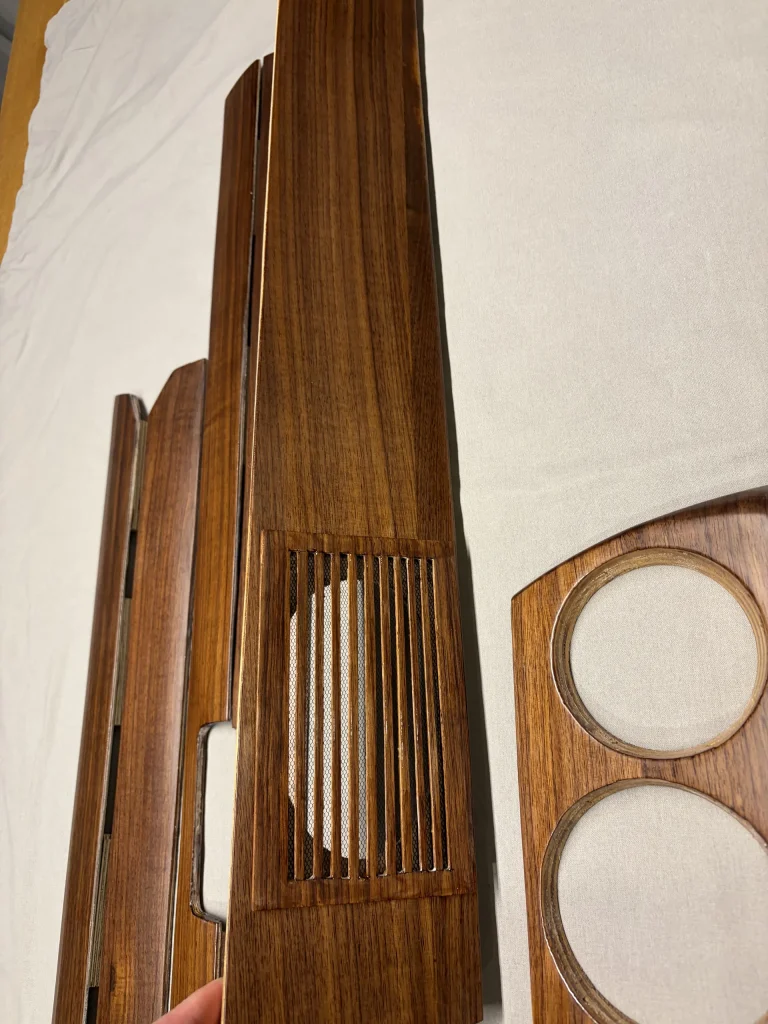 Restored BMW dashboard wood trim